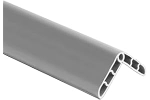 TRUHUI Colorful Rubber Wall Corner Guard Edge Protector,Anti-Collision Strip, Self-Adhesive Garage Wall Guards, Safety Edge & Corner Guards Colorful Childproofing Protection, Length 1M,Grey