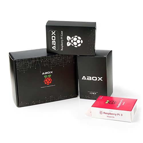 Globmall Raspberry Pi 3 B  Starter Media Center Kit con 32 GB Samsung EVO   Micro SD Clase 10  Adaptador de Corriente con Interruptor  2 Radiadores  Cable HDMI  Caja de Calidad  Lector de Tarjetas