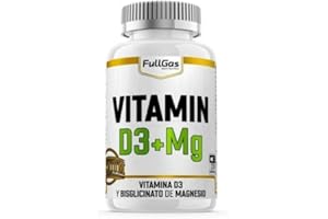 CERREFIT HEALTH & FITNESS Vitamina D3 + Magnesio Bisglicinato - FullGas - 120 cápsulas