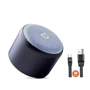 Dipinsure Blast Wireless Speaker with Twin Pairing Portable Bluetooth Stereo Speakers with Super Bass, 8 Hours Playtime (Black)