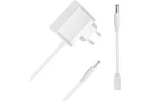 Bouge Ladegerät Mit Anschlusskabel, Kompatibel Mit 6,5V/7V VTech-Lernspielzeugen Mit Netzanschluss, 80-002181-Zubehör Netzadapter, 1.8m Ersatz Adaptateur Netzteil Adapter