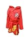 Produktbild Iron Man Marvel Avengers Kinder Mit Kapuze Fleece Bademantel Bademantel - Rot, 92-98