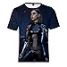 Produktbild GYXIN 3D Alita Battle Angel Print Lässige T-Shirts Harajuku Frauen/Herren Sommerkleidung,L