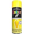 SuperGift.com 2x Yellow Gloss All Purpose Aerosol Spray Paint 250ml Quick Drying Spray, Fast Dry and Excellent Coverage for Metal, Wood, Plastic and More by Diva Gift