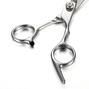 JewelryWe Professional Stainless Steel Barber Scissor Hair Cutting Set 6.7" - Texturizing Thinning Shears - Image 3