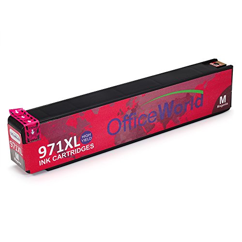 OfficeWorld Kompatible Patronen Ersatz für 970XL 971XL Druckerpatrone Hohe Kapazität mit Neuer Aktualisierter Chips für Officejet Pro X451dn X451dw X476dn X476dw X551dw X576dw - 6