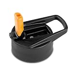 eco vessel boulder Eco-Vessel Replacement Kids Flip Straw Top, Black with Orange Spout