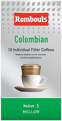 Rombouts Colombian Individual Filter Coffee Mellow Fairtrade (10) - Pack of 6