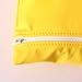 Waterproof Zipper Bag Washable Reusable Baby Cloth Diaper Bag (Yellow)