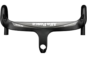 Alfa Pasca Ciclismo Manubrio Corsa Integrato 42cm Attacco Manubrio Carbonio Bici da Corsa UD Opaco Manubrio Carbonio Corsa 100mm