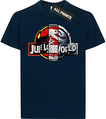 Jurassic World Classic Logo In Black' Men's T-Shirt