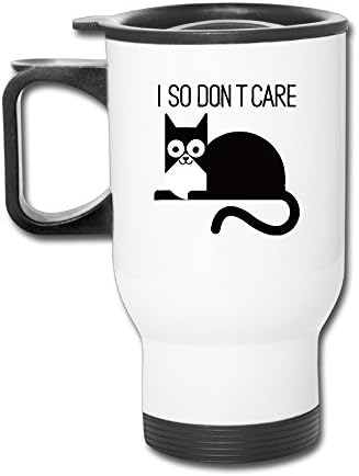 Personality Cat I So Dont Care Coffee Thermos-Travel Mugs.