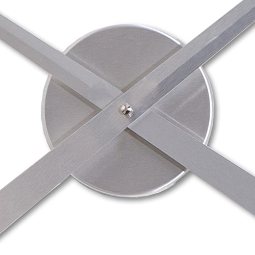 GROßE WANDUHR „BIG TIME“ Uhrwerk für die Wand silber Ø 80 cm von Xtradefactory - 2