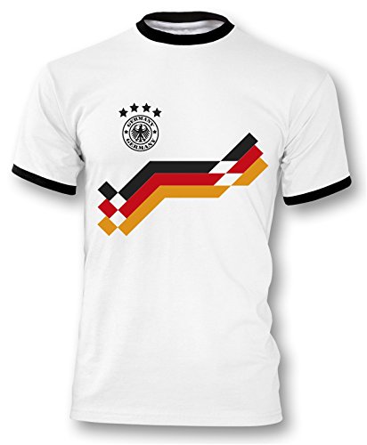 Luckja EM 2016 Trikot Deutschland Fanshirt Motiv 20 Herren Rundhals T-Shirt