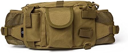 Outdoor Sport Waist Pack Package Tactical Pockets Multi-Functional with Double Bottle Holders for Men and Women