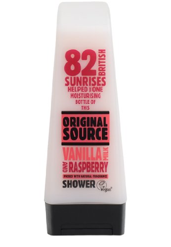 Cussons Vanilla Milk and Raspberry Original Source Shower Gel