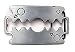 Produktbild Gürtelschnalle Herren Damen Wechsel Guertelschallen silber Rasierklinge Metall Gürtel Schnalle silver Rasor Blade Buckle 3484