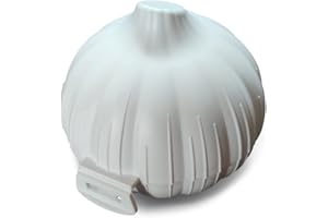 BRICORECHE Guarda ajos y cebollas, guarda ajos nevera, guarda ajos libre de BPA, conservador ajos, guarda-ajos enroscable para nevera, risparmia l'aglio polipropileno muy resistente, lemon saver(guarda ajos)