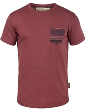 INDICODE Paxton Herren T-Shirt Rundhals Brusttasche