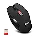 Produktbild Wokee Zelotes F13 Gaming Maus, Kabellose Maus mit Nano-Empfänger 2.4G Portable Mobile Gaming-Maus,Computer Laser Optische Gaming Mouse, 2400DPI PC Gamer Maus mit einstellbarer DPI, Gewichten, LED Bele