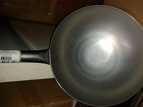 WOK-PFANNE Rund Wokpfanne Gastronomie RUNDER Boden 35cm Nur für Gasherde - 2