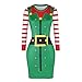 Produktbild Soupliebe Weihnachten Frauen Langarm Print LäSsige Stretchy Skinny Bottom Dress Abendkleider Cocktailkleid Partykleider Blusenkleid