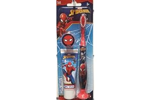 JORDAN* MR WHITE - Travel Kit Spiderman: Kit composto da spazzolino da denti manuale con ventosa e dentifricio 25ml