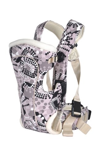 BeBear marsupio para bebé 3 en 1 con estampado de puntos en blanco y negro.