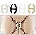 Produktbild TOLEAP® 4 Stk. BH Halter Bra Träger Clip Clips Anti-Rutsch weiß schwarz transparent Beige