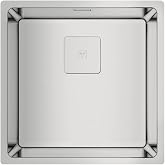 TEKA Kitchen Sink 1 Bowl 40 cm, Stainless Steel, Triple Installation: Fitting, Flush or Undercounter, Depth 200 mm, Furniture