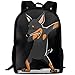 Produktbild best& Casual Funny Dabbing Dog Laptop Backpack School Bag Shoulder Bag Travel Daypack Handbag