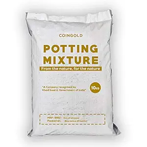 COINCObio Potting Soil- 10 KG | Red Soil Mixed with 9 fertilizers for Plant Growth.