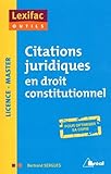 Citations juridiques en droit constitutionnel