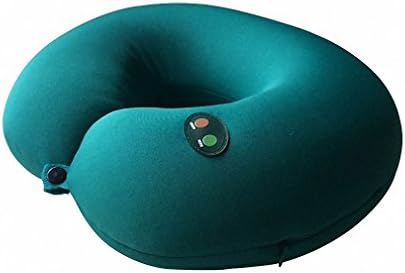 1pc Portable Neck Rest Massager U Shape Electric Nap Pillow Massage for Home Office Train Plane Traveling HB88 Green