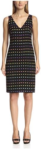DVF Women's Minetta Dress, Black Violet, 8