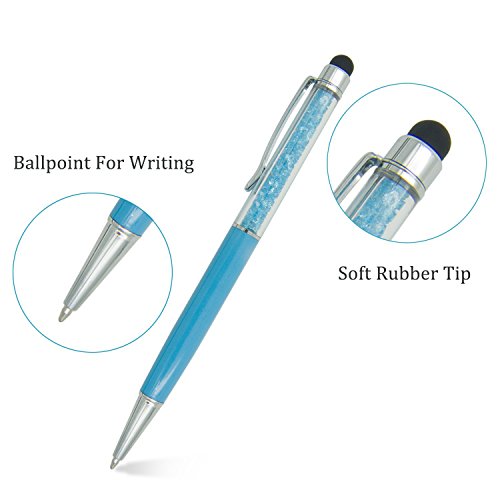 SEGMOI (TM) 6 Pack 2 in 1 dünner Kristall-Diamant-Stylus und Tinte Kugelschreiber für iPhone 4S 5 5S 5C 6 6 6S Plus-iPad 2 3 4 mini Air Samsung HTC LG Huawei XIAOMI - 4