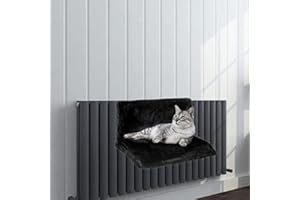 Aspect Pet Radiator Bed for Cats and Dogs | Cat Radiator hammock for Pets with Strong detachable Metal frame | Super Soft Plush Faux Fur Cat Hammock | Color - Black