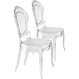 Careg sedie LUX serie Regis in policarbonato trasparente made in Italy. set 2 pezzi…