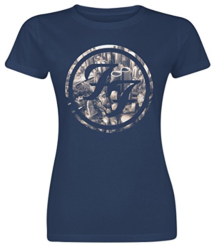Preisvergleich Produktbild Foo Fighters Sonic Highways Girl-Shirt blau XL
