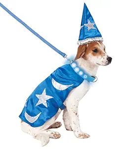 Rubie's Wizard Cape with Headpiece and Light-Up Collar Pet Costume, Extra-Large