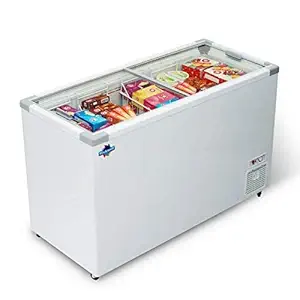 CKE Kitchen Equipment Flat Glass Top Freezer, Heavy Duty Compressor, 3 Years Warranty, Low Power Consumption (FFP530)