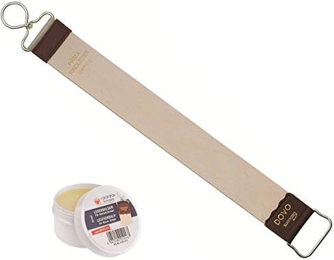 49 cm Hanging Strap for Straight Razor Includes 50ml Leather Balsam