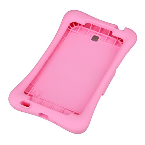 NEWSTYLE Samsung Galaxy Tab 4 7.0 Kinderfreundliche Silikon Hülle Schutzhülle Tasche Case für Samsung Tab 4 SM-T230 / T231 / T235 (7 Zoll) – Pink - 4