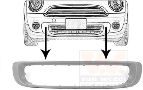 Preisvergleich Produktbild VAN WEZEL 0508599 Kühlergitter