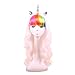 Produktbild MMilelo Lange Curly Multicolor Party Perücke Lolita Cosplay Perücke Charmante Einhorn Set Frauen Karneval Kostüm Karneval Perücke H04