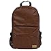 Produktbild TOOGOO(R) Klassisches Beilaeufiges PU-Leder Retro Fashion Unisex Schule Studenten Laptop Rucksack fuer Camping Reise Passend fuer Acer Aspire MacBook iPhone iPad und Samsung Tablet (Braun)