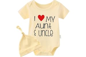 culbutomind Śpioszki dla dzieci z krótkim rękawem, prezent na narodziny dziecka, dla chłopców, dziewczynek, bliźniaków, z kapeluszem