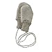 Children's Organic Boiled Wool Gloves / Mittens with Thumbs Grey 2-4y