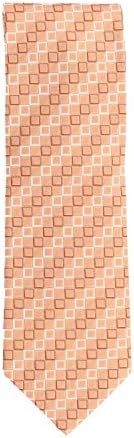 Silk Ties Tie Orange squares 8 cm