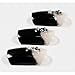 Bling Art False Nails French Manicure Black Crystal Full Cover Medium Tips UK
